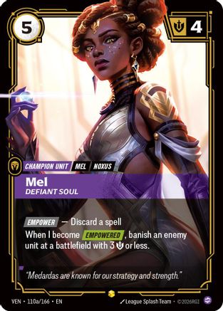 Mel, Defiant Soul (Alternate Art) (VEN-110a) (Foil)