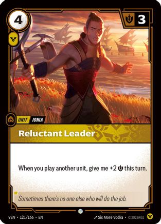 Reluctant Leader (VEN-121) (Foil)