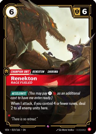 Renekton, Rage Fueled (VEN-019) (Foil)