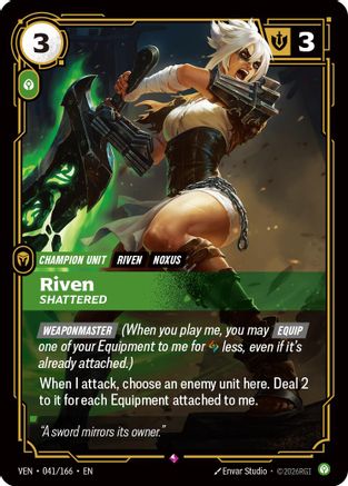Riven, Shattered (VEN-041) (Foil)