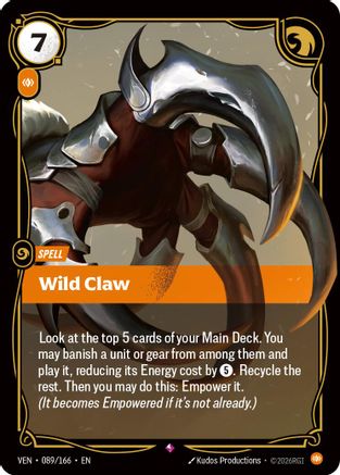 Wild Claw (VEN-089) (Foil)