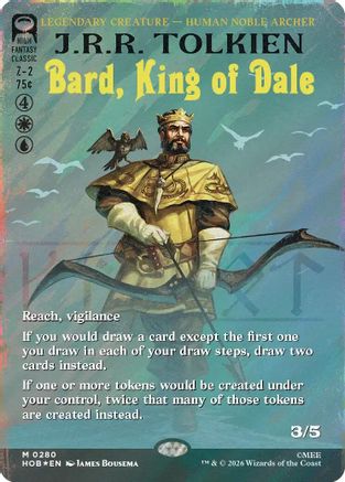 Bard, King of Dale (Borderless) (Surge Foil) (HOB-280)