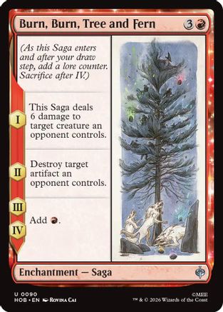 Burn, Burn, Tree and Fern (HOB-090) (Foil)