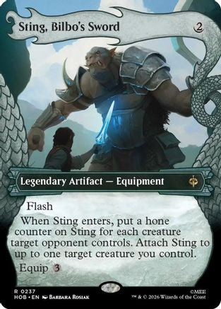 Sting, Bilbo's Sword (Showcase) (HOB-237) (Foil)
