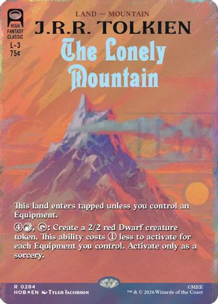 The Lonely Mountain (Borderless) (Surge Foil) (HOB-284)