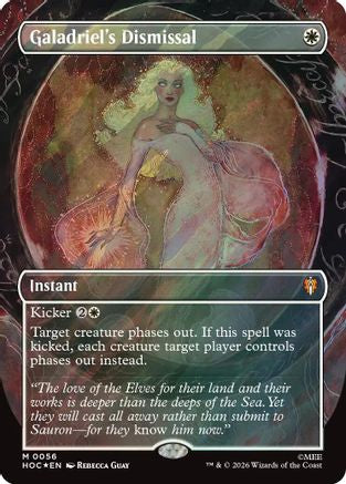Galadriel's Dismissal (Borderless) (Surge Foil) (HOC-056)