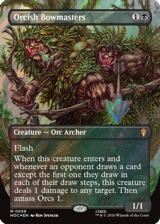 Orcish Bowmasters (Borderless) (Surge Foil) (HOC-019)