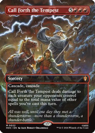 Call Forth the Tempest (Borderless) (HOC-022) (Foil)