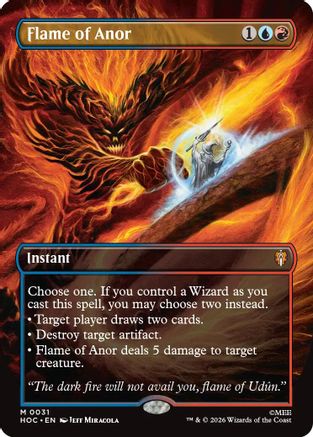Flame of Anor (Borderless) (HOC-031) (Foil)