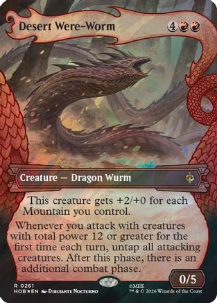 Desert Were-Worm (Showcase) (Surge Foil) (HOB-261)