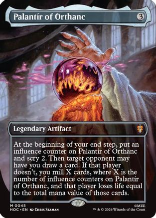 Palantir of Orthanc (Borderless) (HOC-045) (Foil)