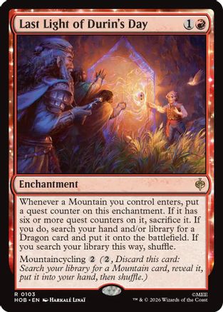 Last Light of Durin's Day (HOB-103)