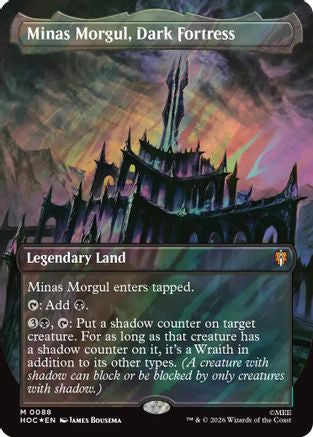 Minas Morgul, Dark Fortress (Borderless) (Surge Foil) (HOC-088)