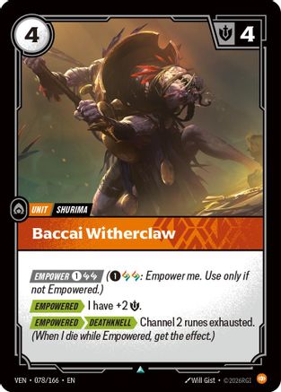 Baccai Witherclaw (VEN-078) (Foil)