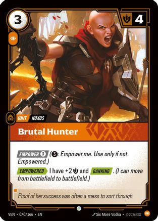 Brutal Hunter (VEN-070) (Foil)