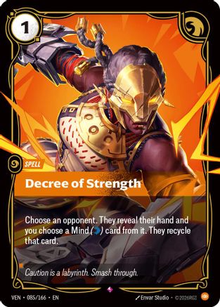 Decree of Strength (VEN-085) (Foil)