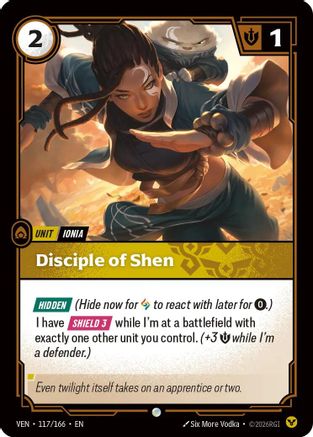 Disciple of Shen (VEN-117) (Foil)