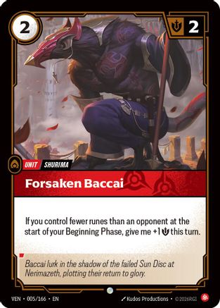 Forsaken Baccai (VEN-005) (Foil)