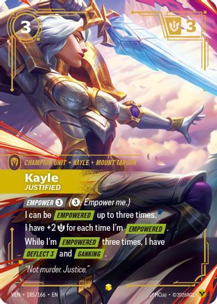 Kayle, Justified (Overnumbered) (VEN-185) (Foil)
