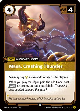 Masa, Crashing Thunder (VEN-120) (Foil)