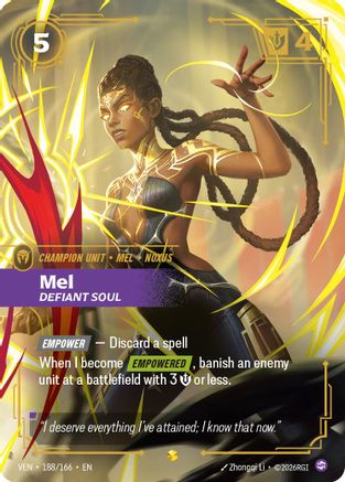 Mel, Defiant Soul (Overnumbered) (VEN-188) (Foil)