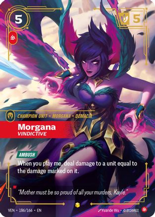 Morgana, Vindictive (Overnumbered) (VEN-186) (Foil)
