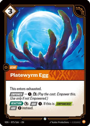 Platewyrm Egg (VEN-075) (Foil)