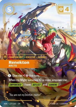 Renekton, Brute (Overnumbered) (VEN-177) (Foil)