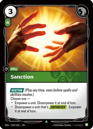 Sanction (VEN-035) (Foil)