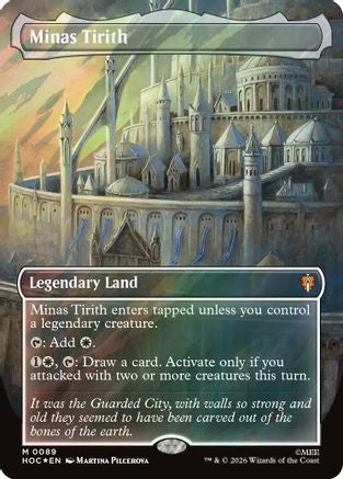 Minas Tirith (Borderless) (Surge Foil) (HOC-089)