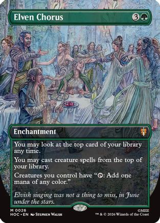 Elven Chorus (Borderless) (HOC-026)