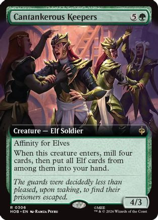 Cantankerous Keepers (Extended Art) (HOB-306) (Foil)