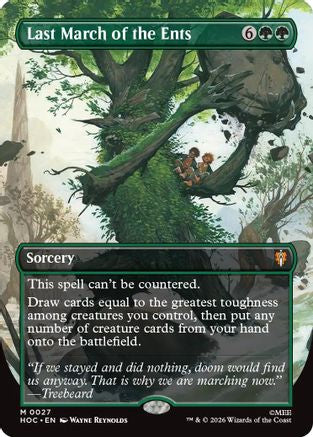 Last March of the Ents (Borderless) (HOC-027) (Foil)