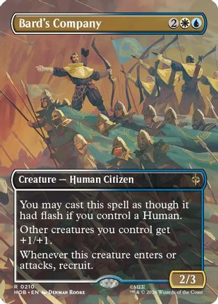 Bard's Company (Borderless) (HOB-210) (Foil)