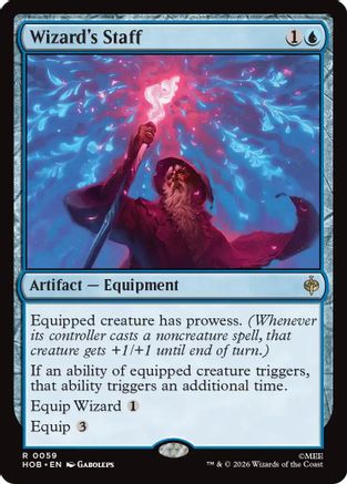 Wizard's Staff (HOB-059) (Foil)