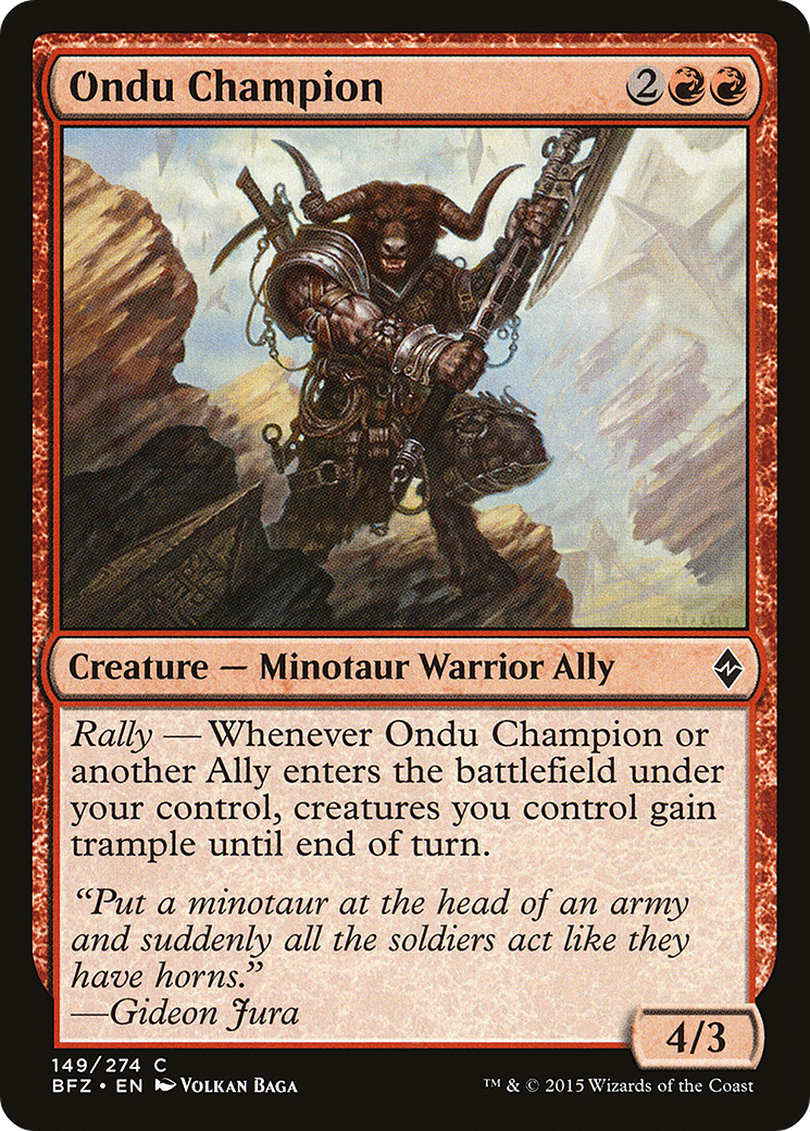 Ondu Champion (BFZ-149) (Foil)