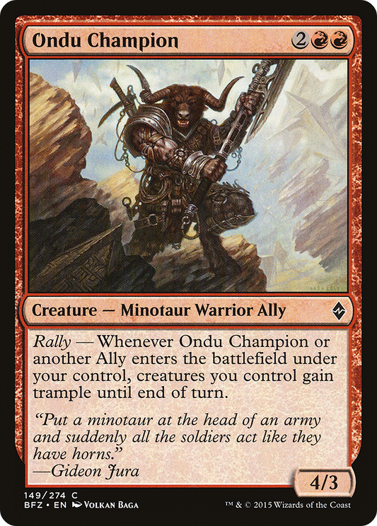 Ondu Champion (BFZ-149) (Foil)