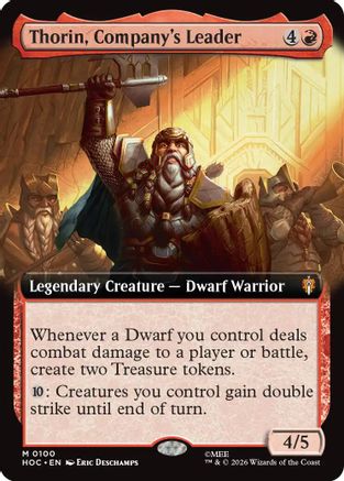 Thorin, Company's Leader (Extended Art) (HOC-100) (Foil)