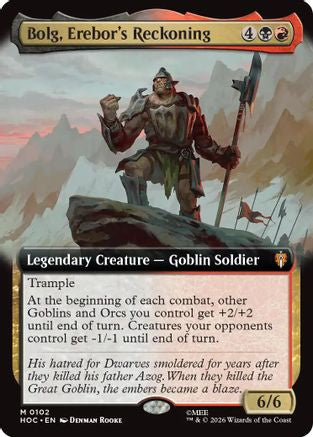 Bolg, Erebor's Reckoning (Extended Art) (HOC-102)
