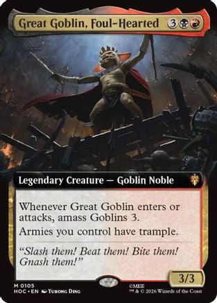 Great Goblin, Foul-Hearted (Extended Art) (HOC-105) (Foil)