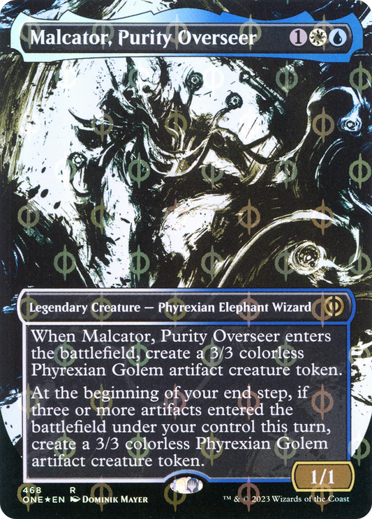 Malcator, Purity Overseer (ONE-468) (Showcase) (Borderless) (Compleat Foil)