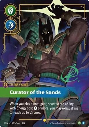 Nasus - Curator of the Sands (Signature) (VEN-192*) (Foil)