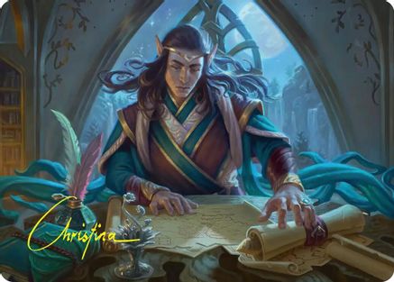 Elrond, Moon-Reader Art Card (Gold-Stamped Signature) (ASHOB-009)