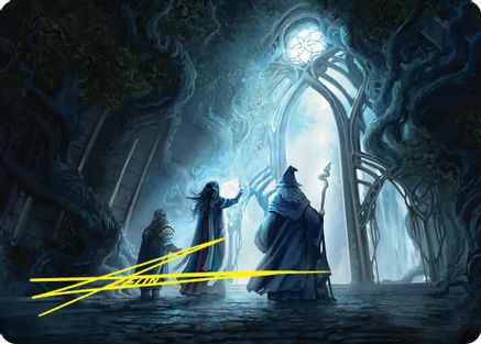 Uncover the Moon-Letters Art Card (Gold-Stamped Signature) (ASHOB-013)