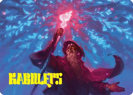 Wizard's Staff Art Card (Gold-Stamped Signature) (ASHOB-015)