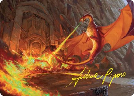 Smaug's Fury Art Card (Gold-Stamped Signature) (ASHOB-018)