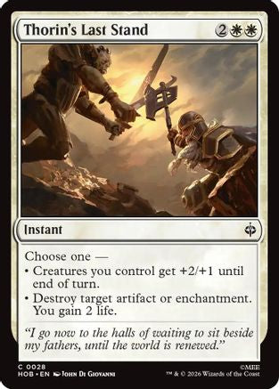 Thorin's Last Stand (HOB-028) (Foil)