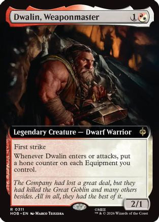 Dwalin, Weaponmaster (Extended Art) (HOB-311) (Foil)