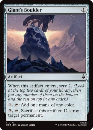 Giant's Boulder (HOB-173) (Foil)