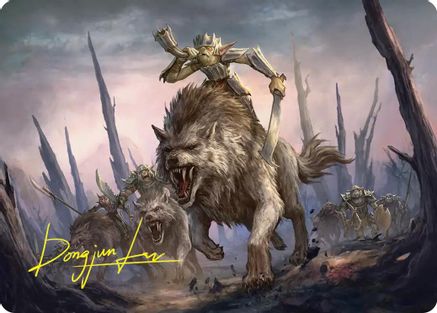 Signal the Onslaught Art Card (Gold-Stamped Signature) (ASHOB-052)